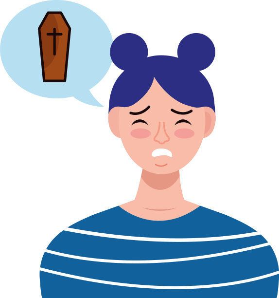 患有双相情感障碍的女人在思考死亡图片下载