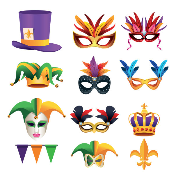 捆绑九套狂欢节庆祝套装图片下载