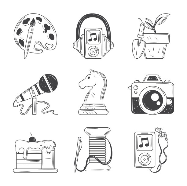 爱好图标设置绘画音乐照片甜点图片下载