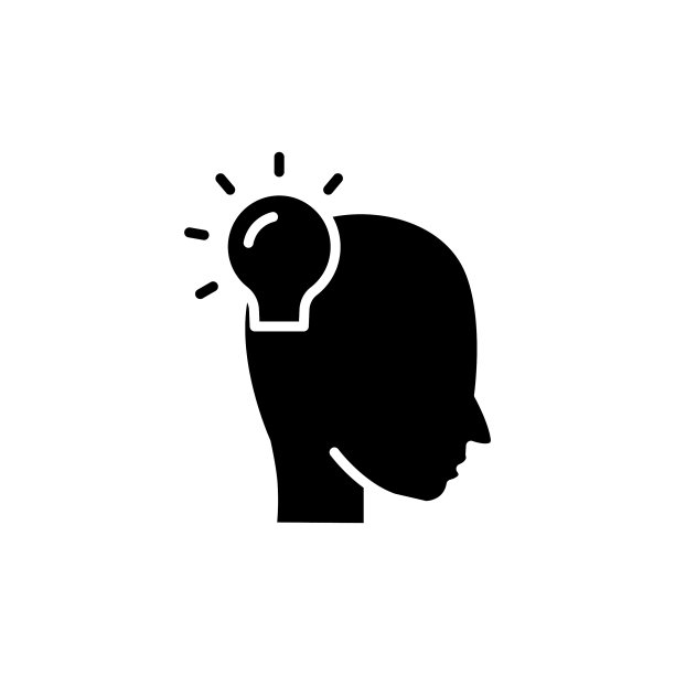 头部图标与灯泡概念新想法图片下载