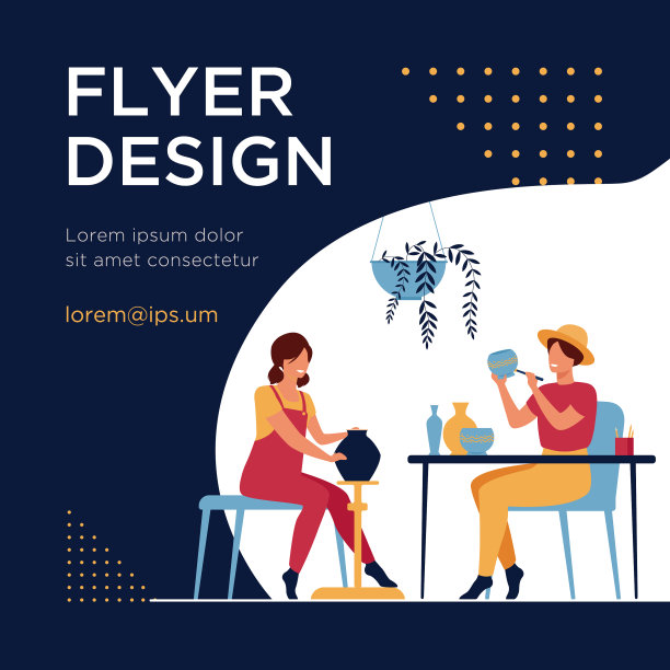 微笑的女艺术家们正在创作陶瓷花瓶图片下载