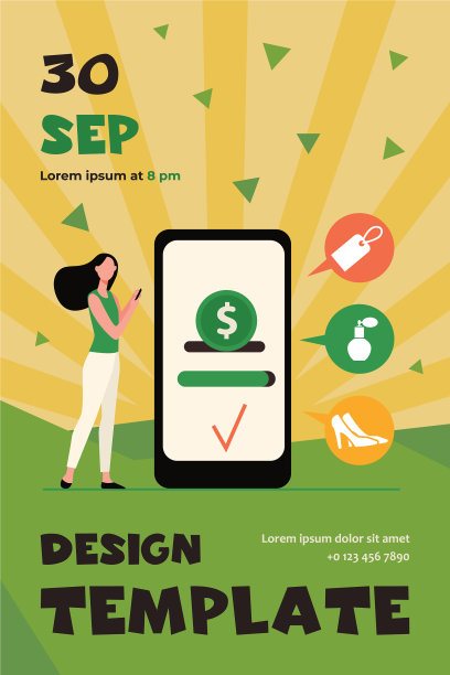 女人买鞋，衣服和香水通过电话图片下载