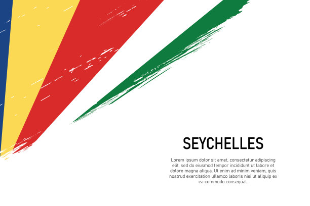 Grunge风格的画笔描边背景与旗帜图片下载