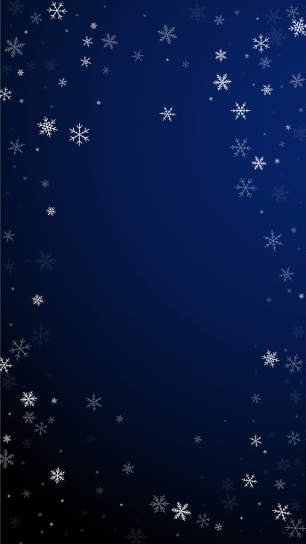 稀疏的雪花飘过圣诞的背景图片下载