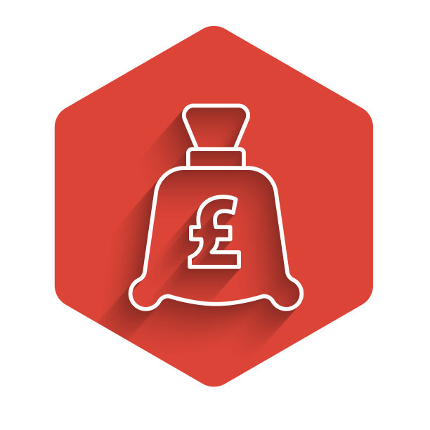 带有英镑符号的白色线硬币图片下载