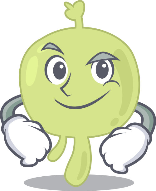 一个可爱傲慢的漫画设计淋巴结图片下载