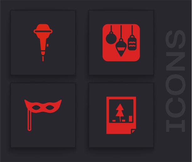 设置圣诞明信片麦克风灯和图片下载