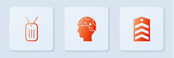 设置军人军犬标签和chevron图片下载