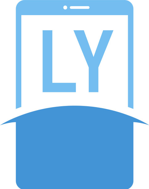 Ly字母标志设计与智能手机图标图片下载