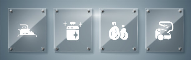 设置真空吸尘器垃圾袋清洁煮锅图片下载