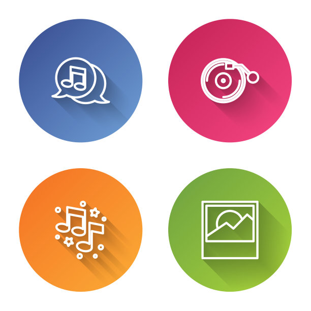 在语音气泡乙烯基中设置线音符图片下载