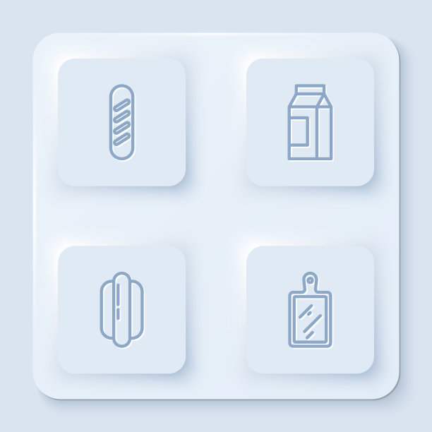 套线法式长棍面包纸包装图片下载