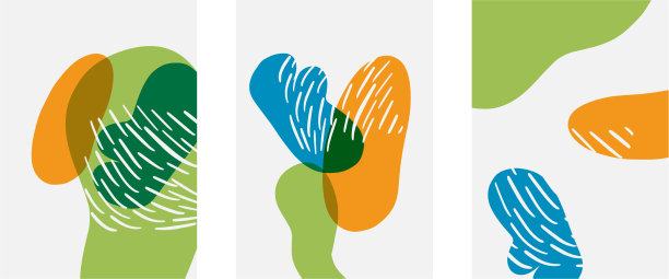 手绘涂鸦形状墙艺术绘画风格图片下载