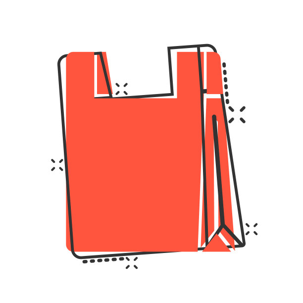 购物袋图标在漫画风格手袋卡通图片下载
