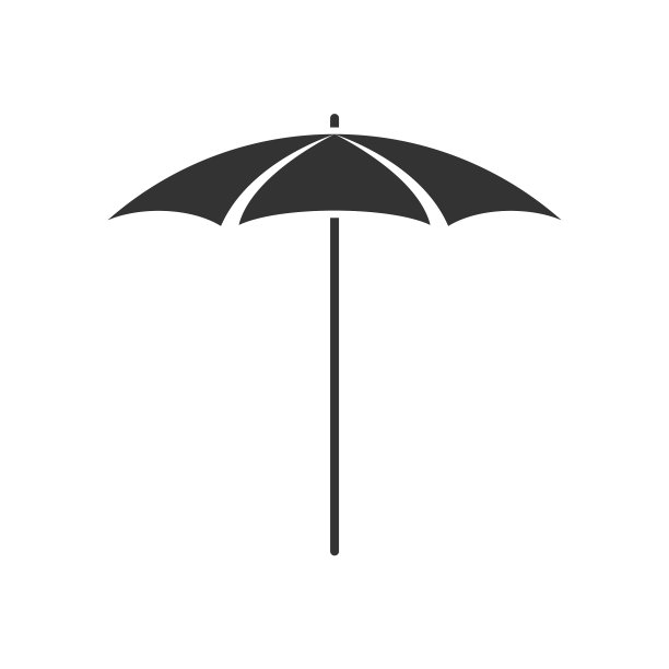 海滩保护伞的图标图片下载