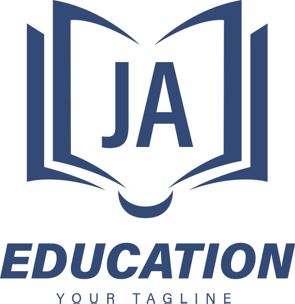 雅字母标志设计与书图标现代图片下载