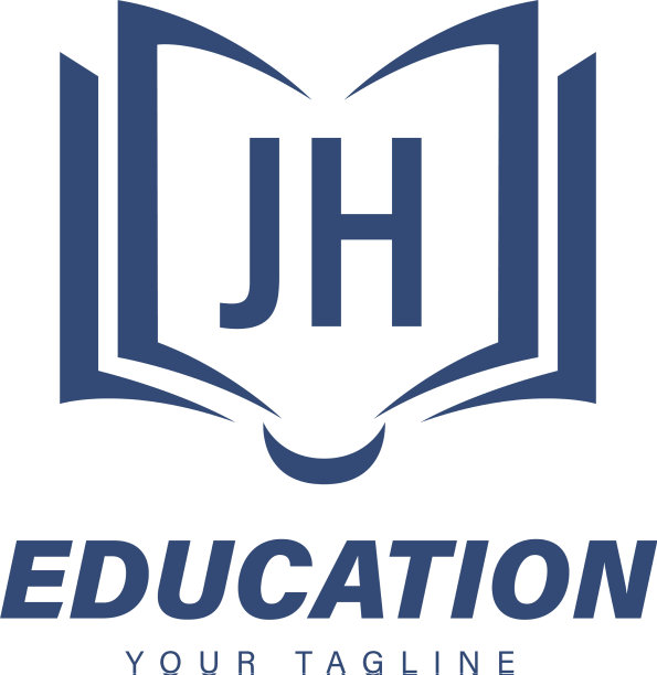 Jh字母标志设计与书图标现代图片下载