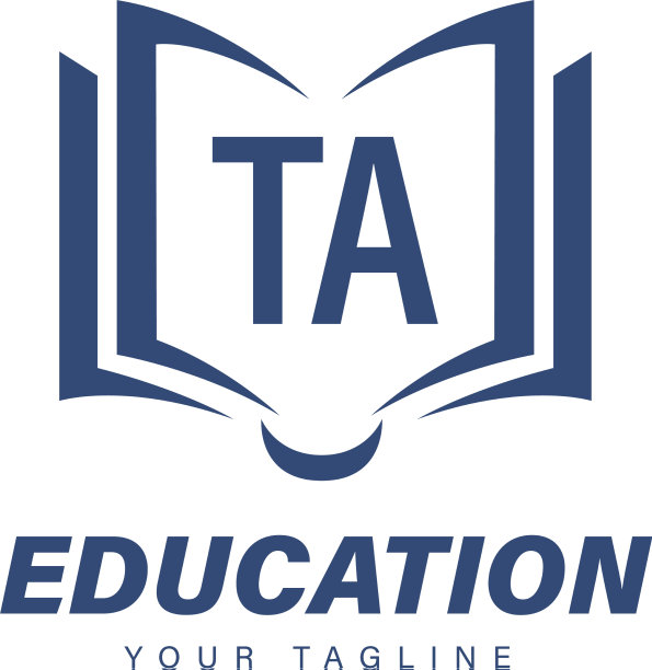 Ta字母标志设计与书图标现代图片下载