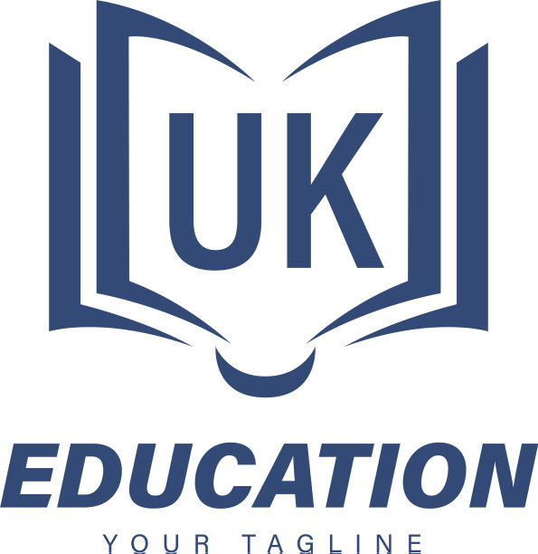 英国字母标志设计与书籍图标现代图片下载