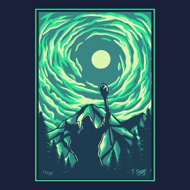 天空女巫轮廓图片下载