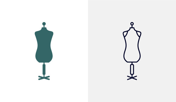 雕像衣服图标标志设计模板图片下载