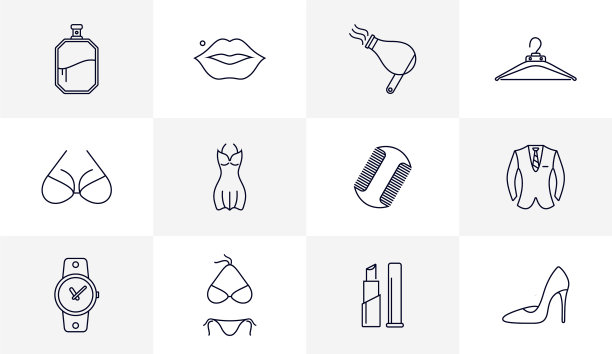 时尚图标标志概念创意设计图片下载