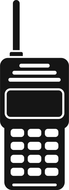 警卫对讲机图标风格简单图片下载