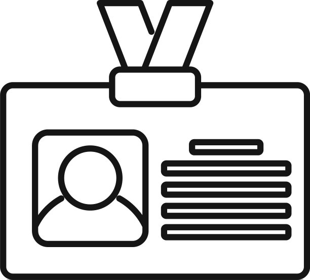 守卫id卡图标轮廓样式图片下载