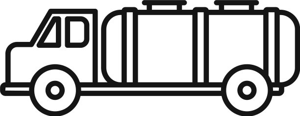 鱼缸卡车图标轮廓风格图片下载