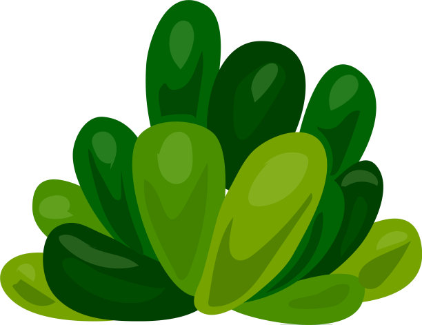 水族植物图标卡通风格图片下载