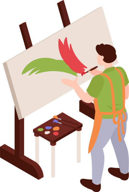 艺术家等距图片下载