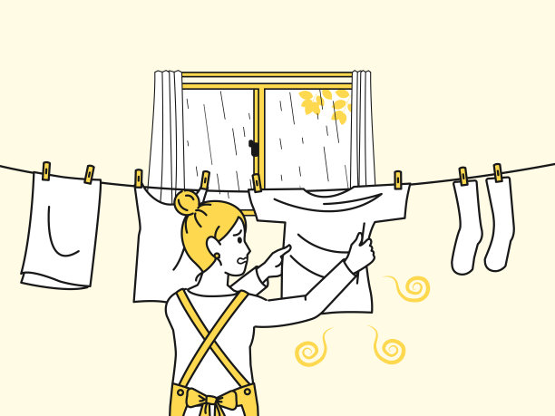 晾干衣物气味插图图片下载