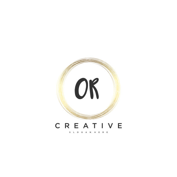 或美的初始标志手写标志艺术图片下载