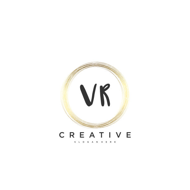 Vr美初始标识手写标识艺术图片下载