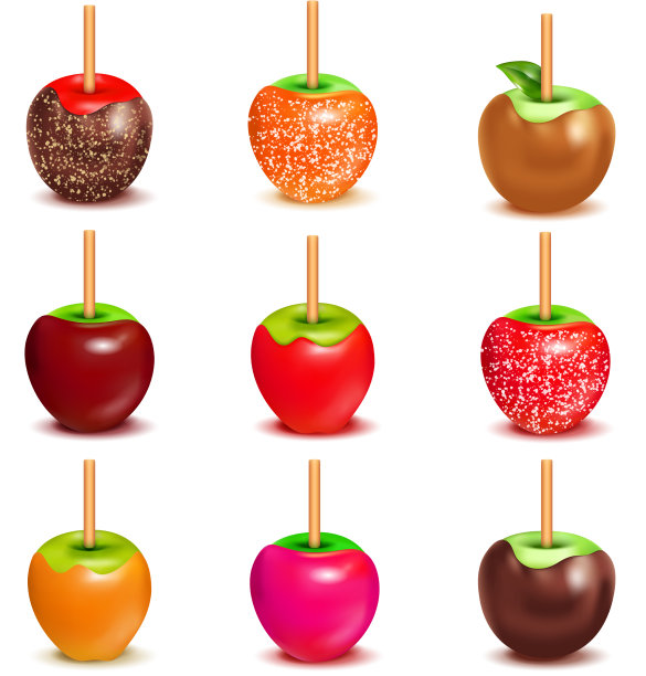 太妃糖苹果搭配套装图片下载
