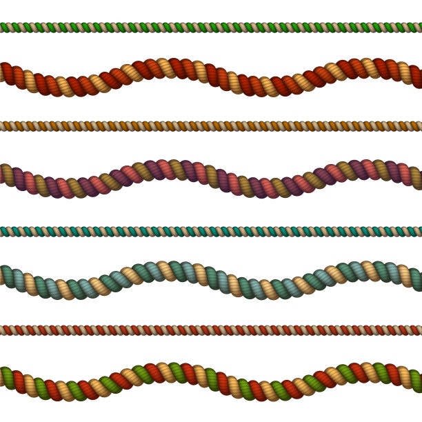 彩色的绳子套图片下载