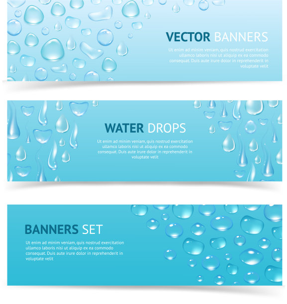 水滴的横幅图片下载