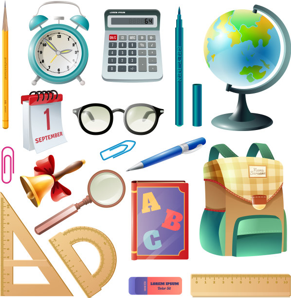 学校提供现实的图标收集图片下载