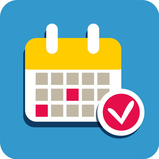 平的日历图标图片下载