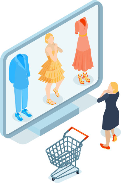 网上购物的概念图片下载