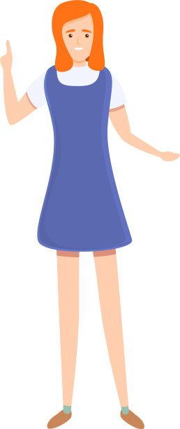 女孩制服服装图标卡通风格图片下载