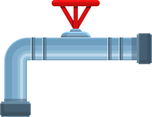 工厂管道图标卡通风格图片下载
