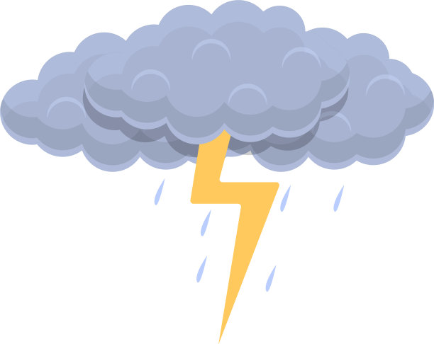 卡通风格的Bolt云图标图片下载