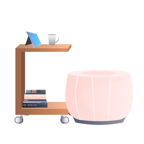 现代橱柜办公家具孤立图片下载