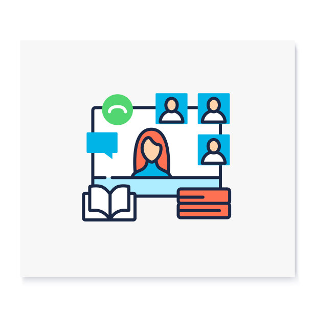 网上书友会彩色图标图片下载