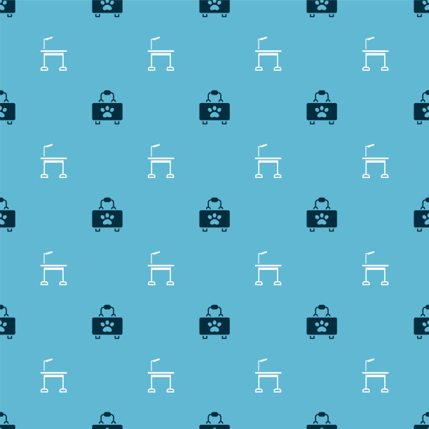 放好宠物急救箱和梳妆台图片下载