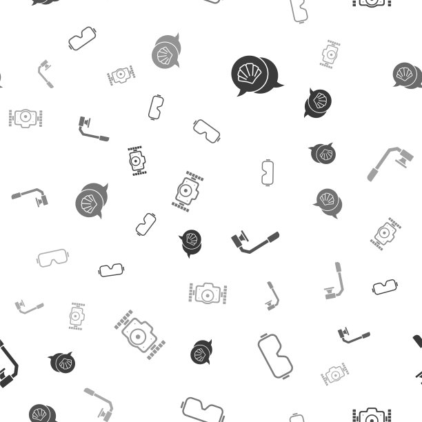 集扇贝海贝潜水面罩和通气管图片下载