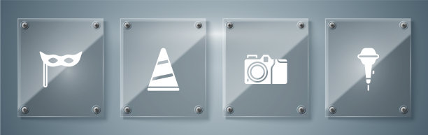 设置麦克风，照相机，派对帽和图片下载