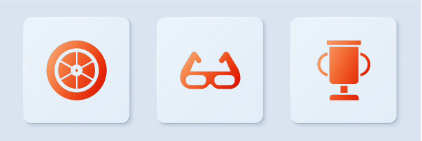 设置运动自行车太阳镜、自行车轮毂和图片下载