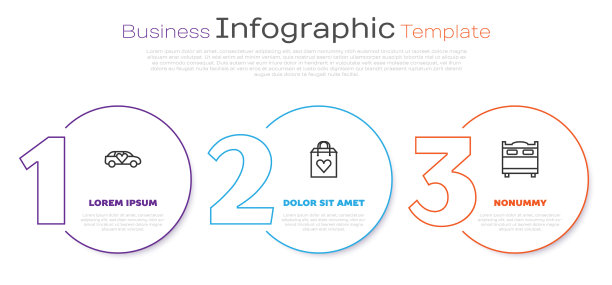 集线豪华轿车购物袋与心图片下载